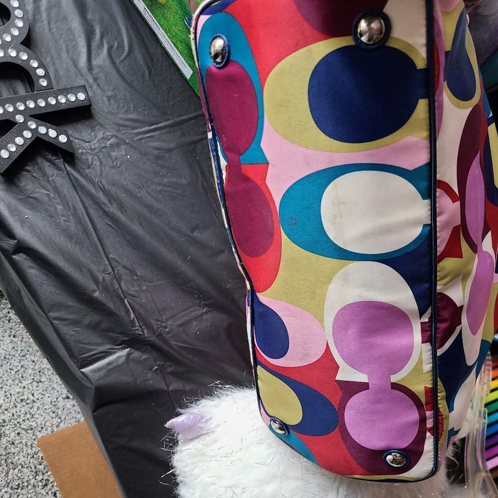 Coach Multicolored Large Handbag - Picture 4 of 6